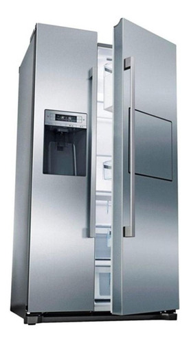 Heladera con freezer Bosch Serie 6 KAG90A color acero inoxidable antihuellas con capacidad de 522L