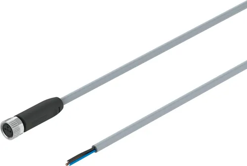Cable De Conexión Sensor M8 Zoc Recto 3 Contactos 60v Ac/dc