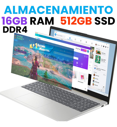 Laptop Hp 15.6 Core I5 12th 16gb Ram 512gb Ssd + Funda