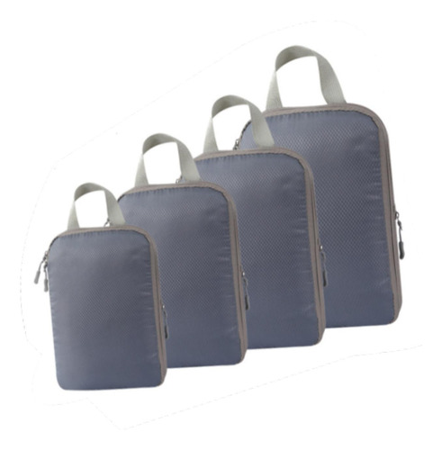 Paquete De 4 Bolsas De Almacenamiento De Compresión, Gris