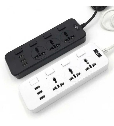 Regletas Eléctricas Con 3 Usb 2.1amp