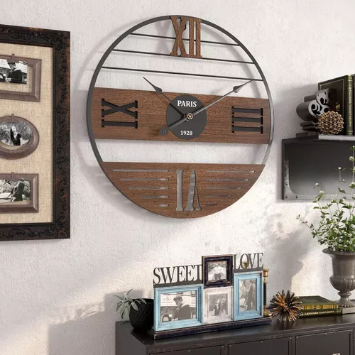 Reloj de pared con movimiento de cuarzo 50 cm diseño moderno