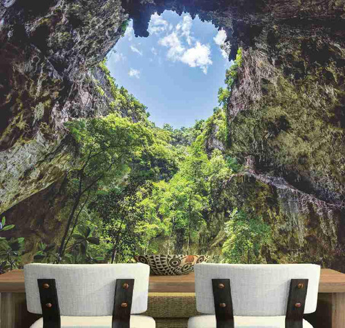 Papel De Parede Caverna Gruta Pedras Trilha Paisagem Gg749