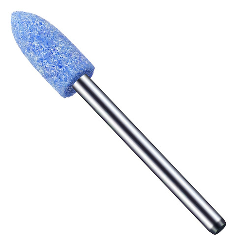Ponta Montada 6mm Rebolo Azul Bala Haste 3mm Micro Retífica