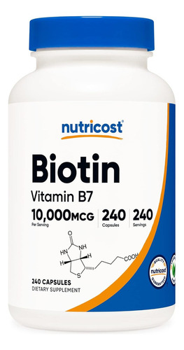Biotina Nutricost (vitamina B7)
