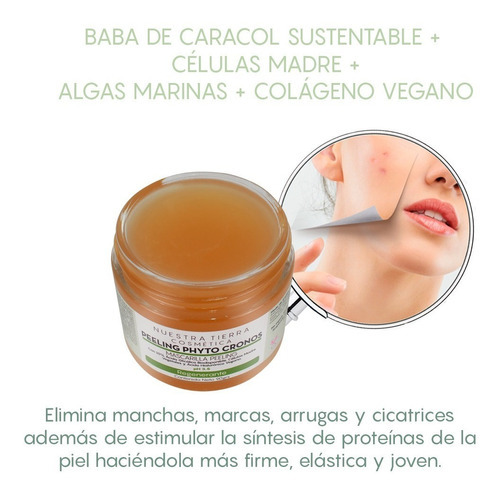 Imagen 3 de 5 de Peeling Con Células Madre Y Baba De Caracol Directo Tipo De Piel Todo Tipo De Piel