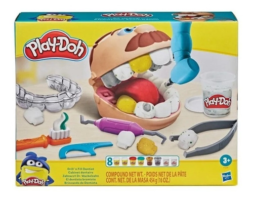 Imagen 1 de 8 de Play-doh El Dentista Bromista Masa B5520 Hasbro Original