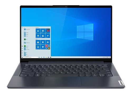 Notebook Lenovo Yoga Slim 14IIL05  slate gray 14", Intel Core i7 1065G7  8GB de RAM 512GB SSD, Intel Iris Plus Graphics G7 1920x1080px Windows 10 Home