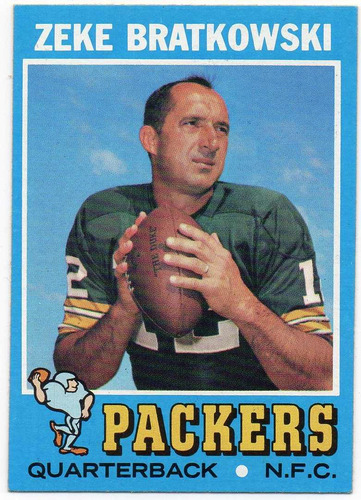 1971 Topps Zeke Bratkowski Green Bay Packers Qb