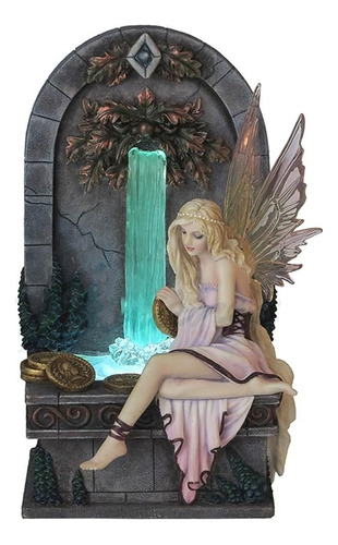 Veronese Design Fairy Wishing Well Led Light-up Fountain Scu