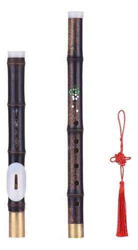 Flauta Traversa Bawu De Bamb? Natural Desmontable Color1