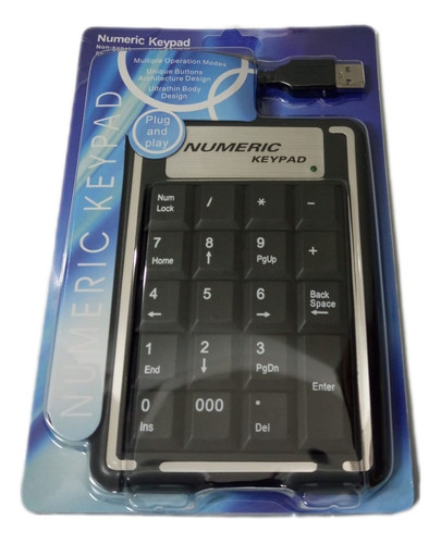 Teclado Numérico Usb Multi Operaciones K015