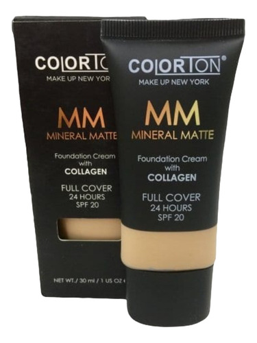 Base De Maquillaje Mineral Matte Colorton Alta Cobertura