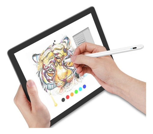 Imagen 3 de 9 de Lápiz Capacitivo Punta Fina Rígida Para Celular Tablet iPad