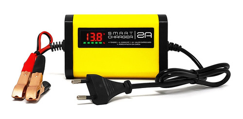 Imagem 8 de 10 de Carregador De Bateria Portatil Carro Moto 12v 2ah Automotivo