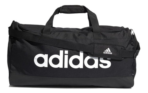 Maleta Adidas Duffel Linear Logo Negro Color Negro Liso