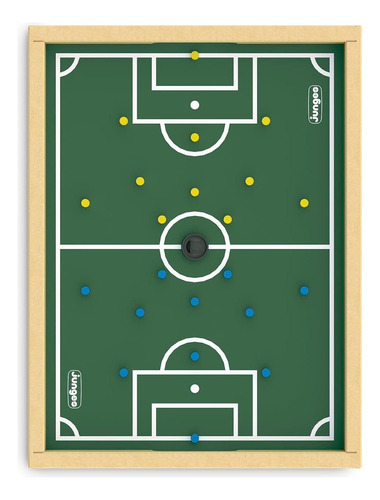 Jogo De Dedobol Peteleco Futebol De Prego Junges - Ref. 610 Palha/verde