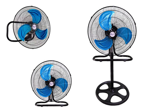 Ventilador De Pedestal Piso Y Pared 3 En 1 3 Aspas