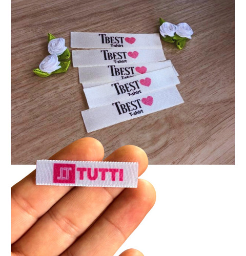 Etiquetas Para Roupas 1x3cm Tag Personalizadas 500 Unidades