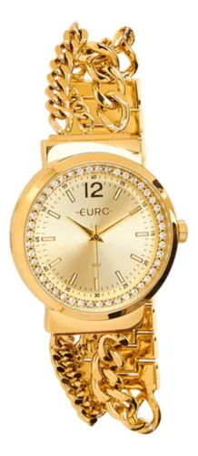 Relógio Euro Feminino Chains Dourado - Eu2035yvf/4d