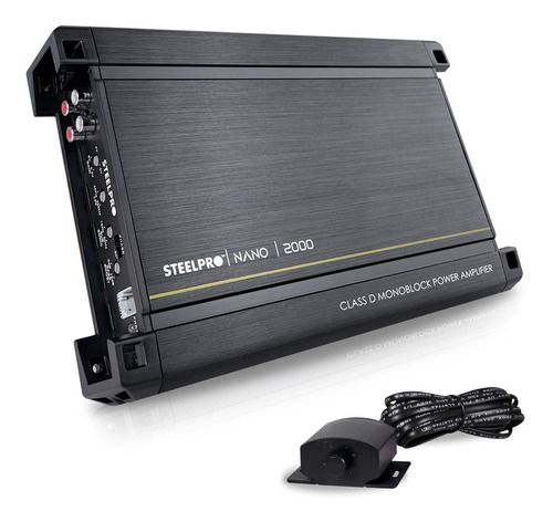 Amplificador para carros, pickups & suv Steelpro Nano Nano 2000 clase D con 1 canal y 2000W