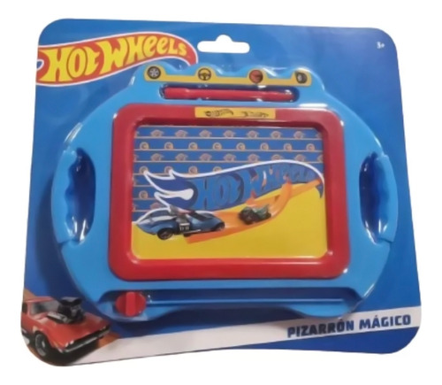 Pizarron Magico Magnetico Borrable Para Niños Hot Wheels Color Azul