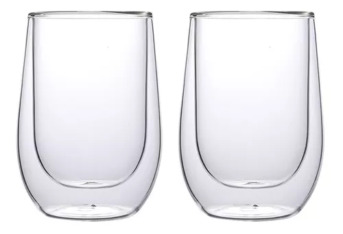 Set x 2 vasos doble pared vidrio Verona 300ml