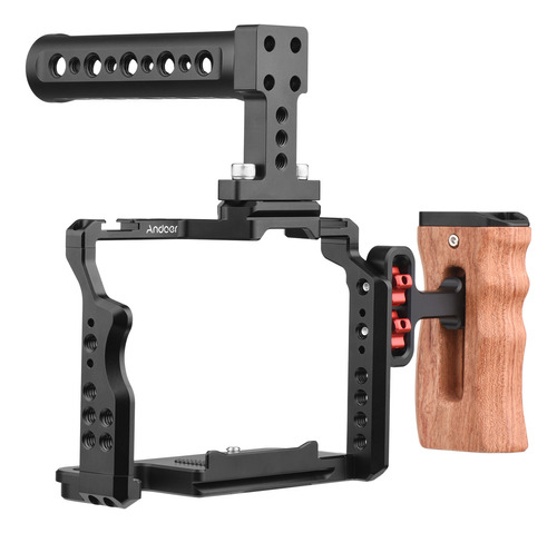 Mango De Cámara Camera Cage A7s Wooden Ii, Parte Superior La