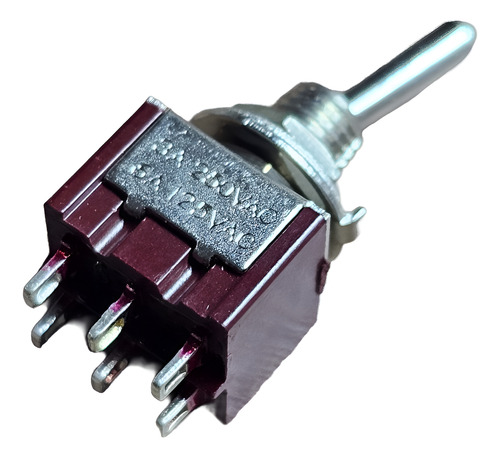 Chave Mini Toggle Dpdt Split Mod Gilmour On/on Guitar Mods