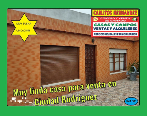 Ref 681) V - ** Muy Linda Casa  Más Local Comercial Para La Venta En Ciudad Rodriguez En San José