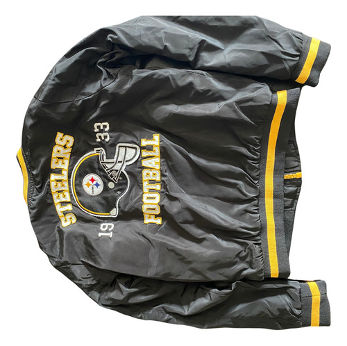 Chamarra Steelers Nfl Team Apparel Talla 16 (Usado)
