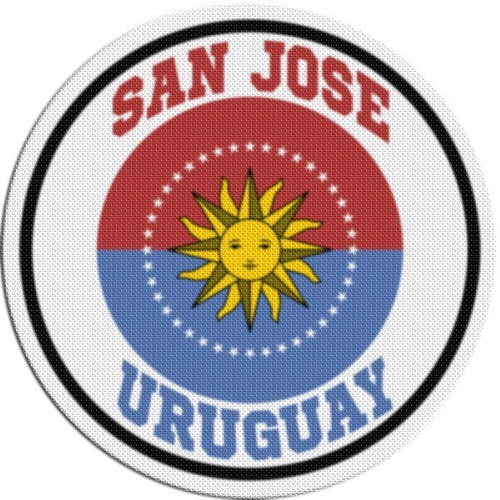 Parche Circular Escudo Uruguay San Jose