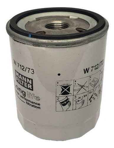 Imagen 2 de 4 de Filtro Aceite W712/73 Long Life Mann Filter Fiat Ford Mazda