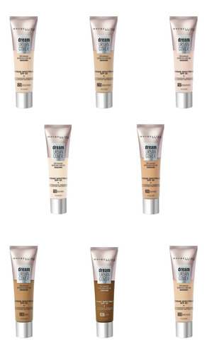 16 Bases Maquillaje Dream Urban Cover Spf +50 Maybelline