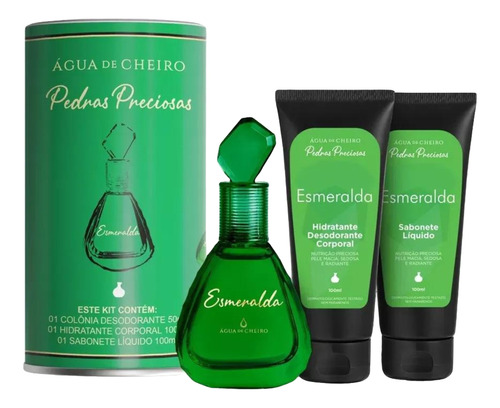 Kit Presente Perfume Feminino Embalagem Especial: 1 Colônia Desodorante + 1 Hidratante + 1 Sabonete Líquido Fragrância Exclusiva Entrega Imediata