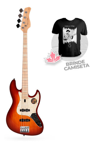 Baixo 4 Cordas Sire Marcus Miller V7 2nd Ash Ts + Camiseta