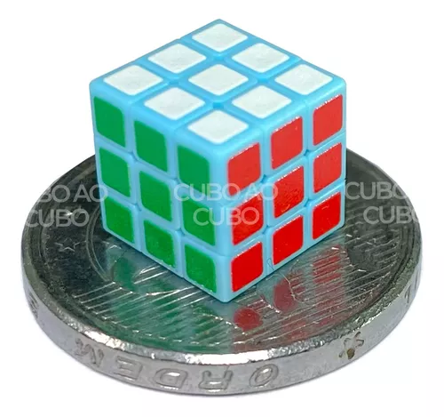 MINI CUBO MÁGICO 3X3X3 CUBE LAB 1CM - MENOR CUBO MÁGICO DO MUNDO!