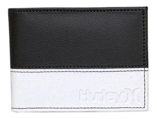 Carteira Hurley Two Tone Masculina Preto/branco