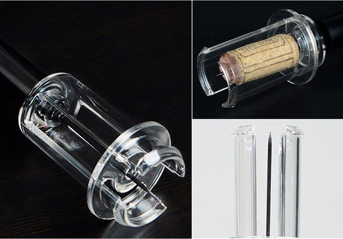 Imagen 5 de 6 de Sacacorchos - Destapador Neumático Para Vinos - Ideal Regalo