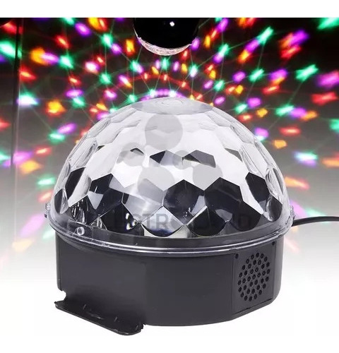 Bola Media Esfera Led Audioritima Rgb 6 Colores Fiesta Dj