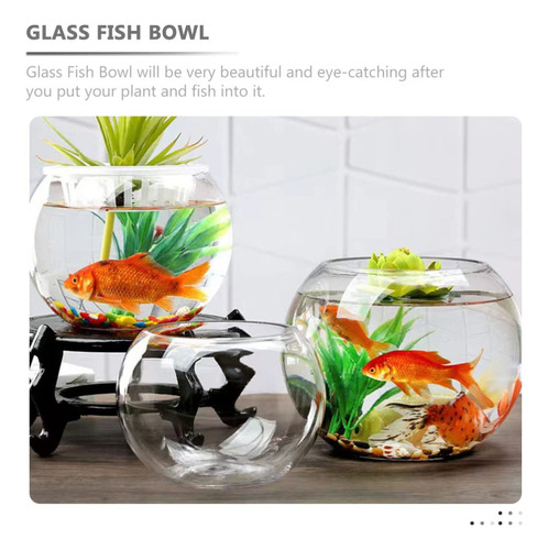 Pecera De Vidrio Portátil Para Acuario Y Decoración Del Hoga Transparente