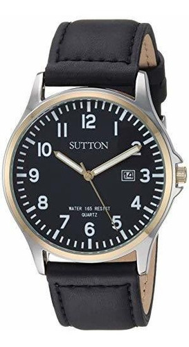 Sutton Por Armitron Su5015bktt Reloj De Pulsera Para Hombre