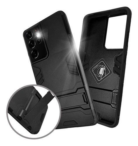 Funda Iron Para Samsung Galaxy Note 9 Antishock Con Mica Azul