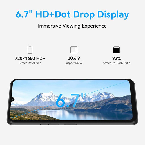 Umidigi Power 7 Smartphone 6150mah,4gb+128gb (expanded 256gb ) Pantalla Fhd+ De 6.7 , Cámara Ai De 20mp+ 8mp Android 11 Teléfono Inteligente