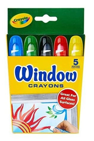 Crayola Ventana Lavable Crayons, Glass And Window Art 2r3xy