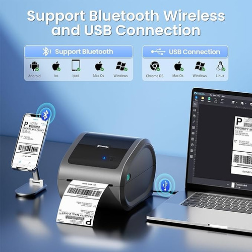 Impresora Termica De Etiquetas Bluetooth Omezizy