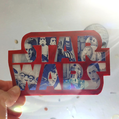 Placa Star Wars- Figura Plastica