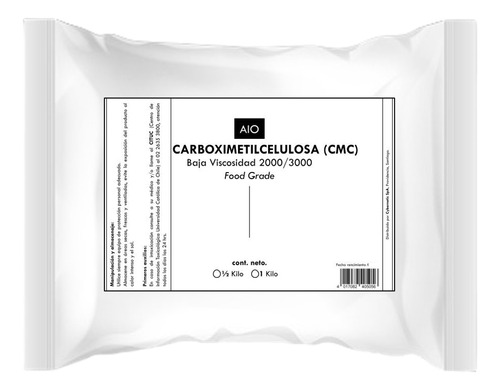 Cmc Carboximetilcelulosa 1/2 Kilo Grado Alimenticio 
