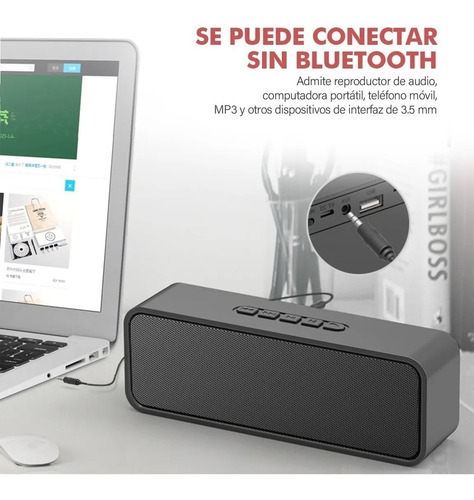 Imagen 5 de 10 de Bocina Bluetooth 5.0 Portátil Altavoces Portátiles Duales