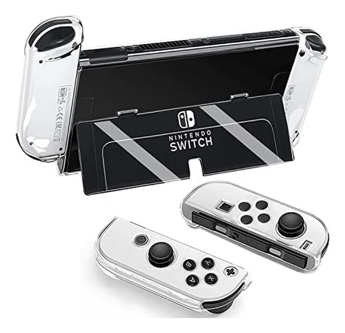 Vanjunn Clear Case Para Nintendo Switch Oled, 3 En 1 Funda P